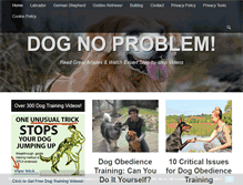 Tablet Screenshot of dognoproblem.com